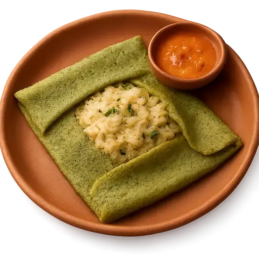 Pesarattu with Upma